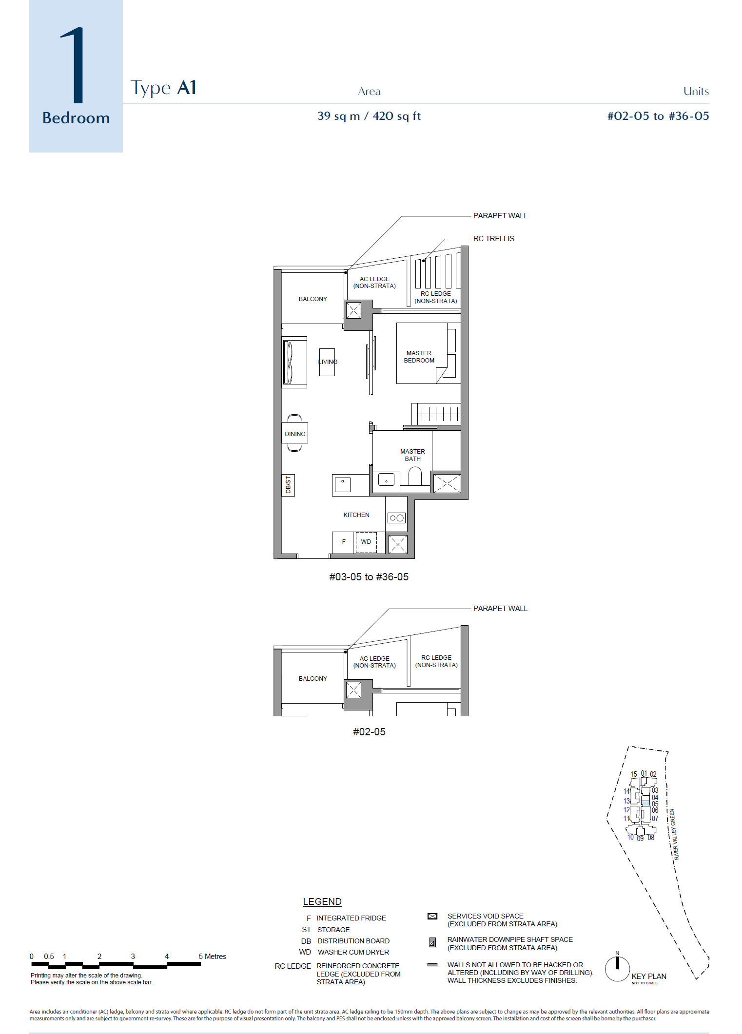 River Green 1 Bedroom Floor Plan 1