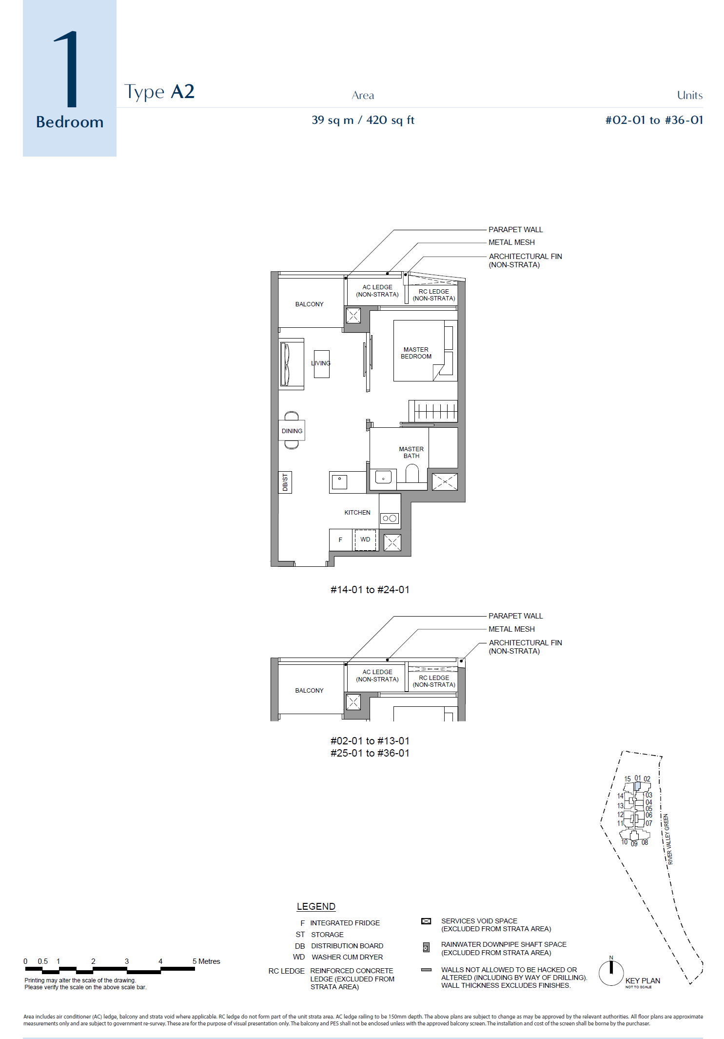 River Green 1 Bedroom Floor Plan 2